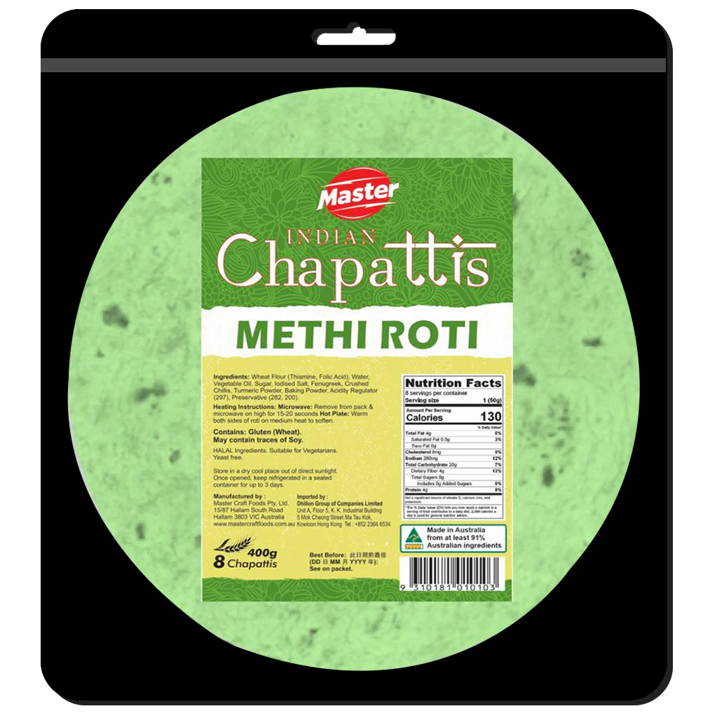 Master Craft Methi Roti 8pc