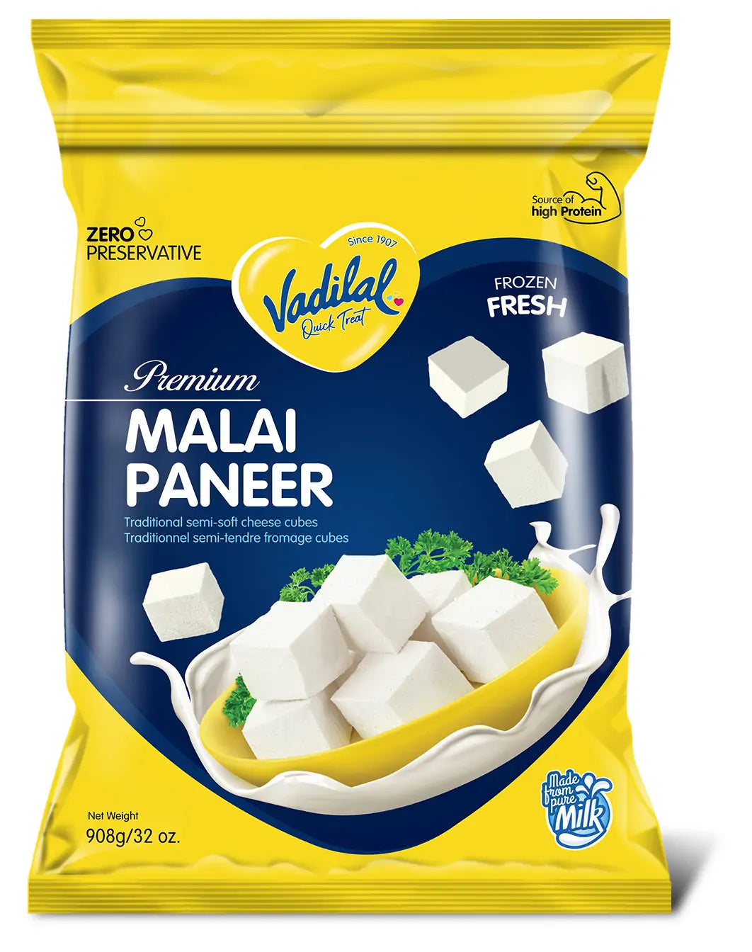 Vadilal Paneer Cube 908gm