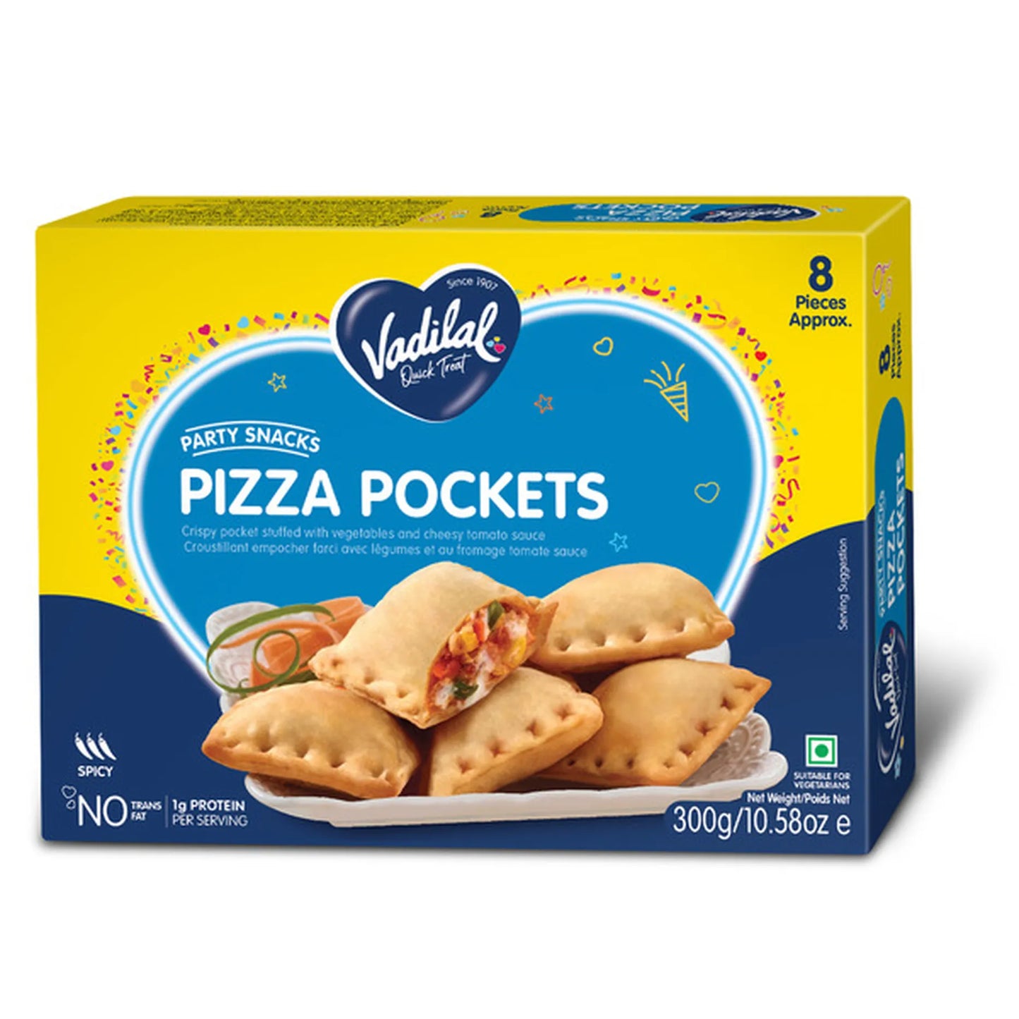 Vadilal Pizza Pockets 300Gm