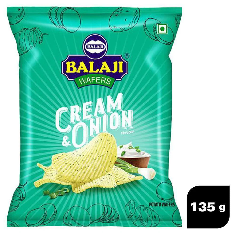 Balaji Cream & Onion Wafers 135gm