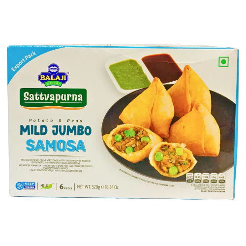 Balaji Mild Jumbo Samosa (Potato & Peas) 420gm