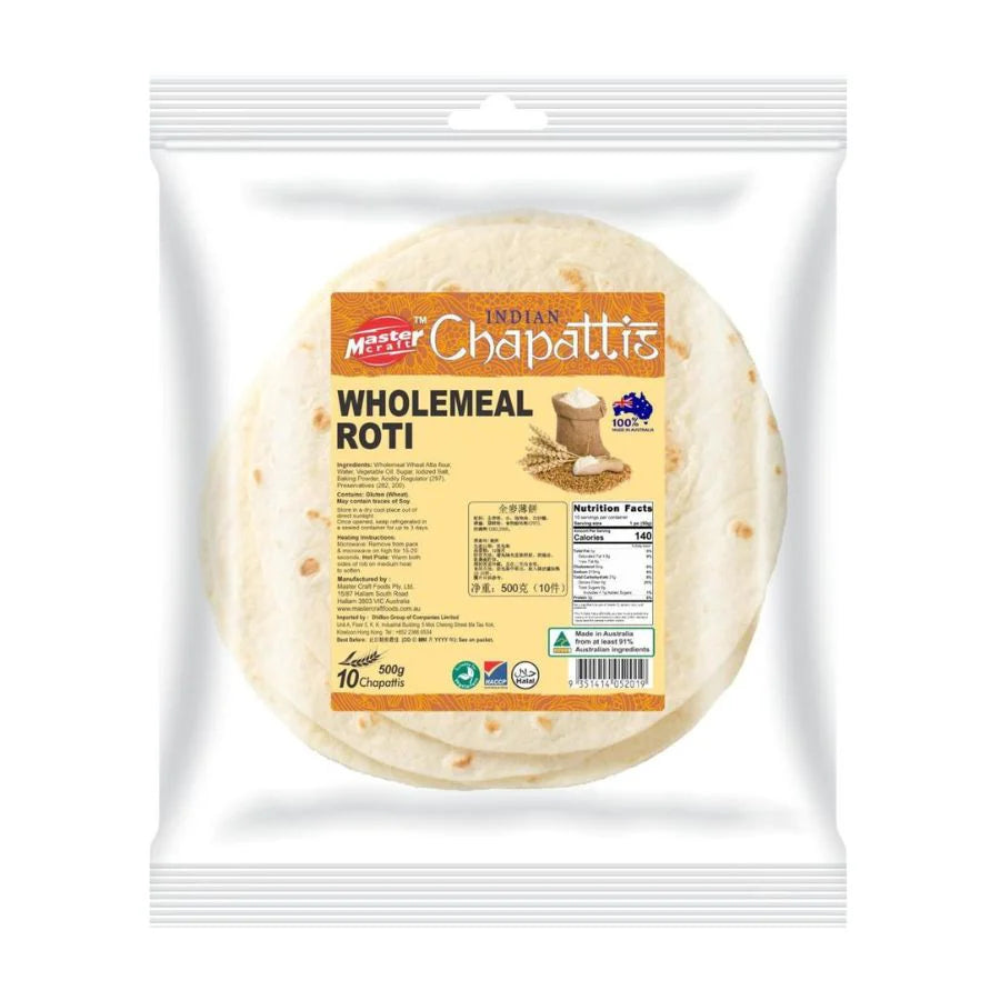 Master Craft Wholemeal Roti 10Pc