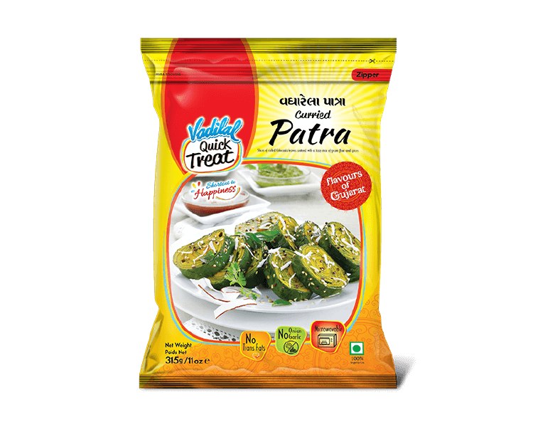 Vadilal Curried patra Slices 315 Gm