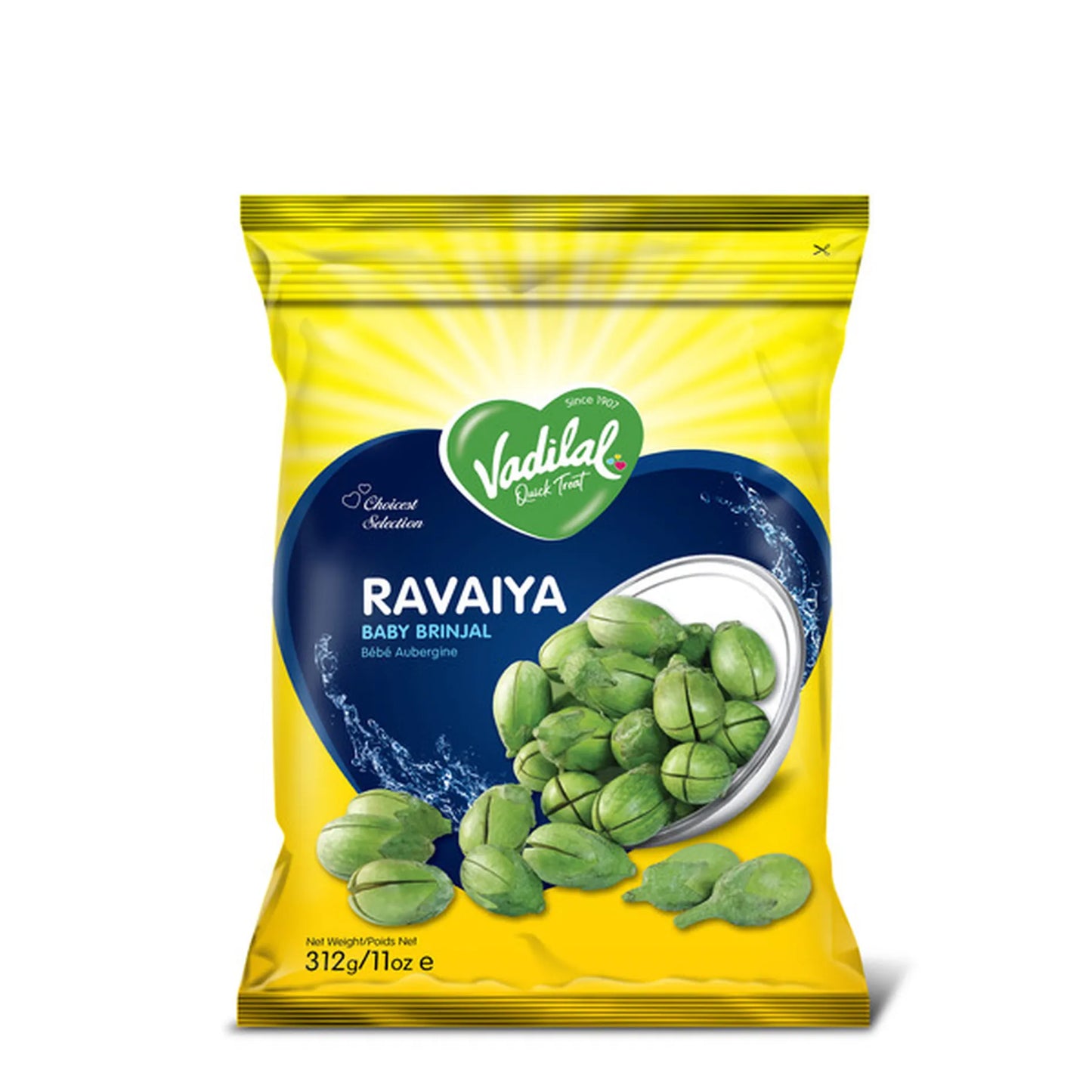 Vadilal baby Brinjal - Ravaiya 312gm